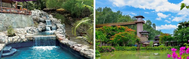 không gian suối khoáng nóng tháp bà nha trang