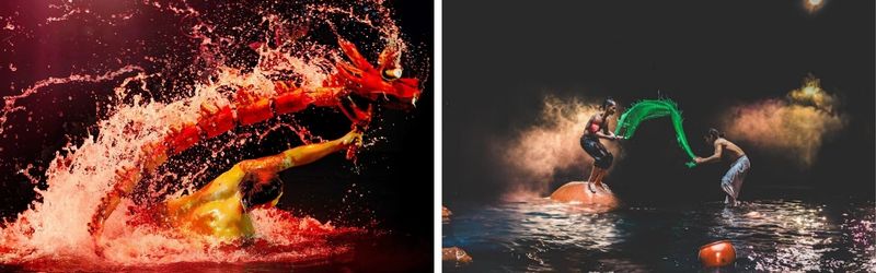 trình diễn nghệ thuật tại nhà hát đó