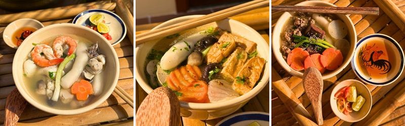 thưởng thức ẩm thực địa phương tại Bảo Tàng Dừa Sáp