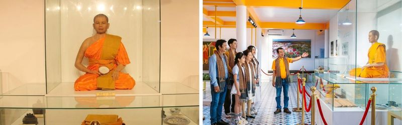 tượng sáp đức hòa thượng thạch sô